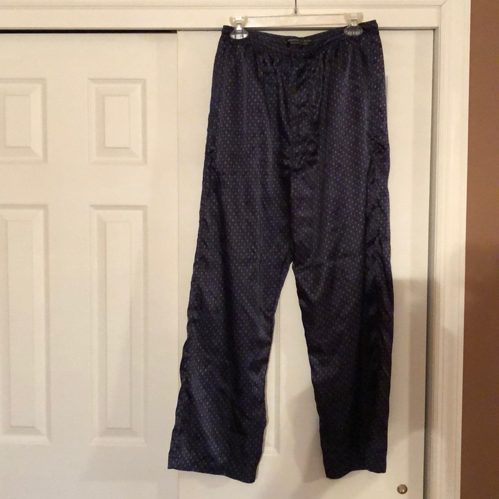 Blue paisley silky Pajama Pants